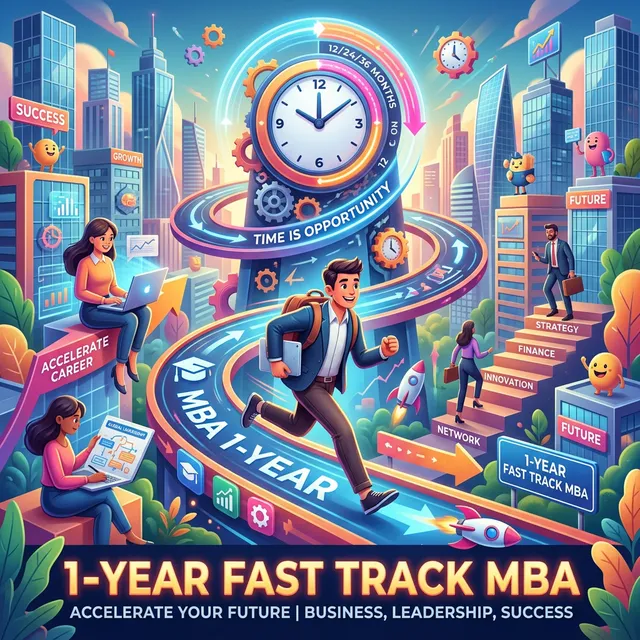 1-Year Fast Track MBA Illustration
